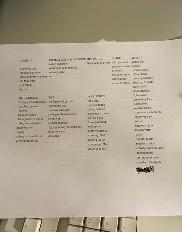 sound list